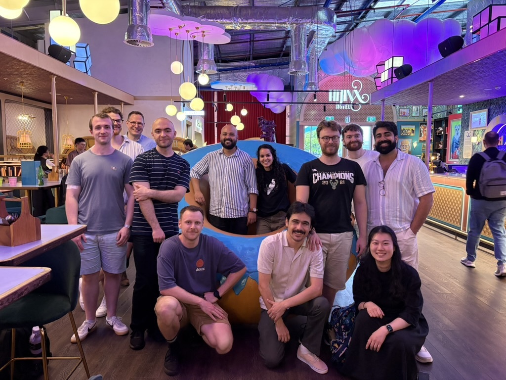 Group pre-Christmas party (2025): Liam, Henry, Ivan, Mohammad, Daniel, Adesh, Vanessa, Kai, Elliot, Patrick, Jingqi, Arkin