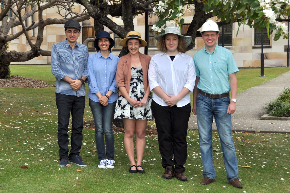 Group in 2014: Saleh, Sima, Elise, Natasha, Ivan