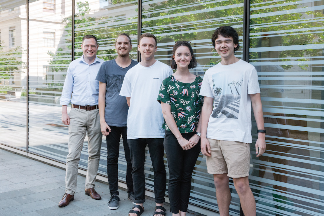Group in 2019: Ivan, Stefano, Daniel, Clare, Jacob