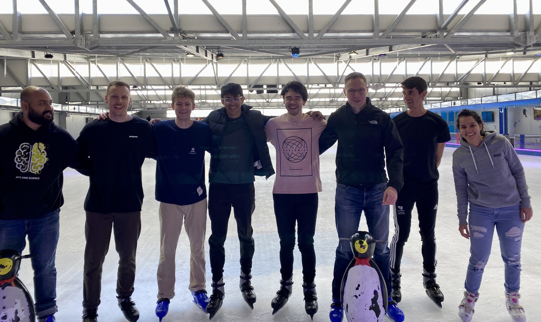 Ice skating party (2022): Adesh, Daniel, Ben, Dev, Jacob, Ivan, Ryan, Vanessa (missing: Rokon)