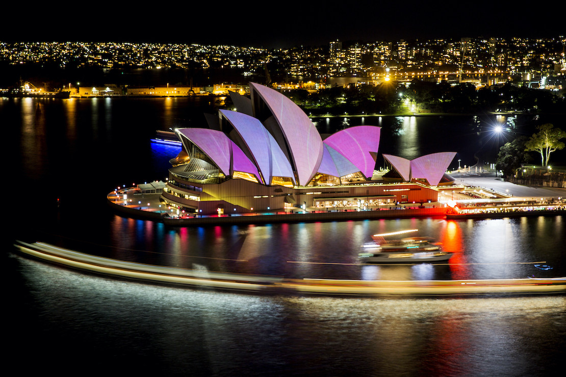 Opera House during Vivid Festival (credit: Destination NSW)